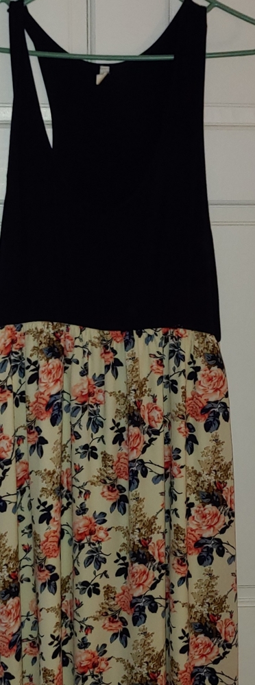 Pink Blush Maternity XL Racer Back Floral Maxi